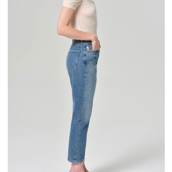 AGOLDE Riley High Rise Straight Crop Jeans in Frequency | Size 27 - Picture 6 of 16